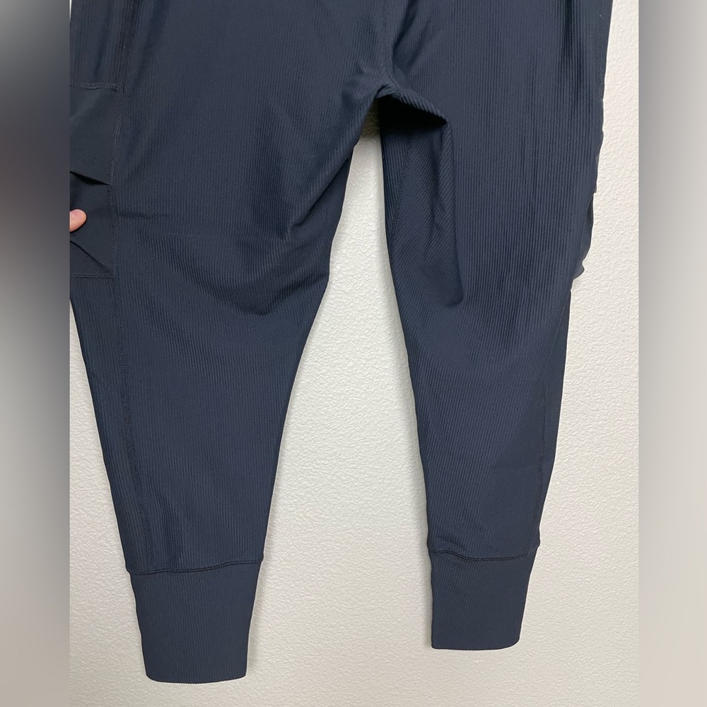FREE PEOPLE Movement Women's Medium Take A Hike Ribbed Harem Pants Black Yoga - Picture 7 of 11